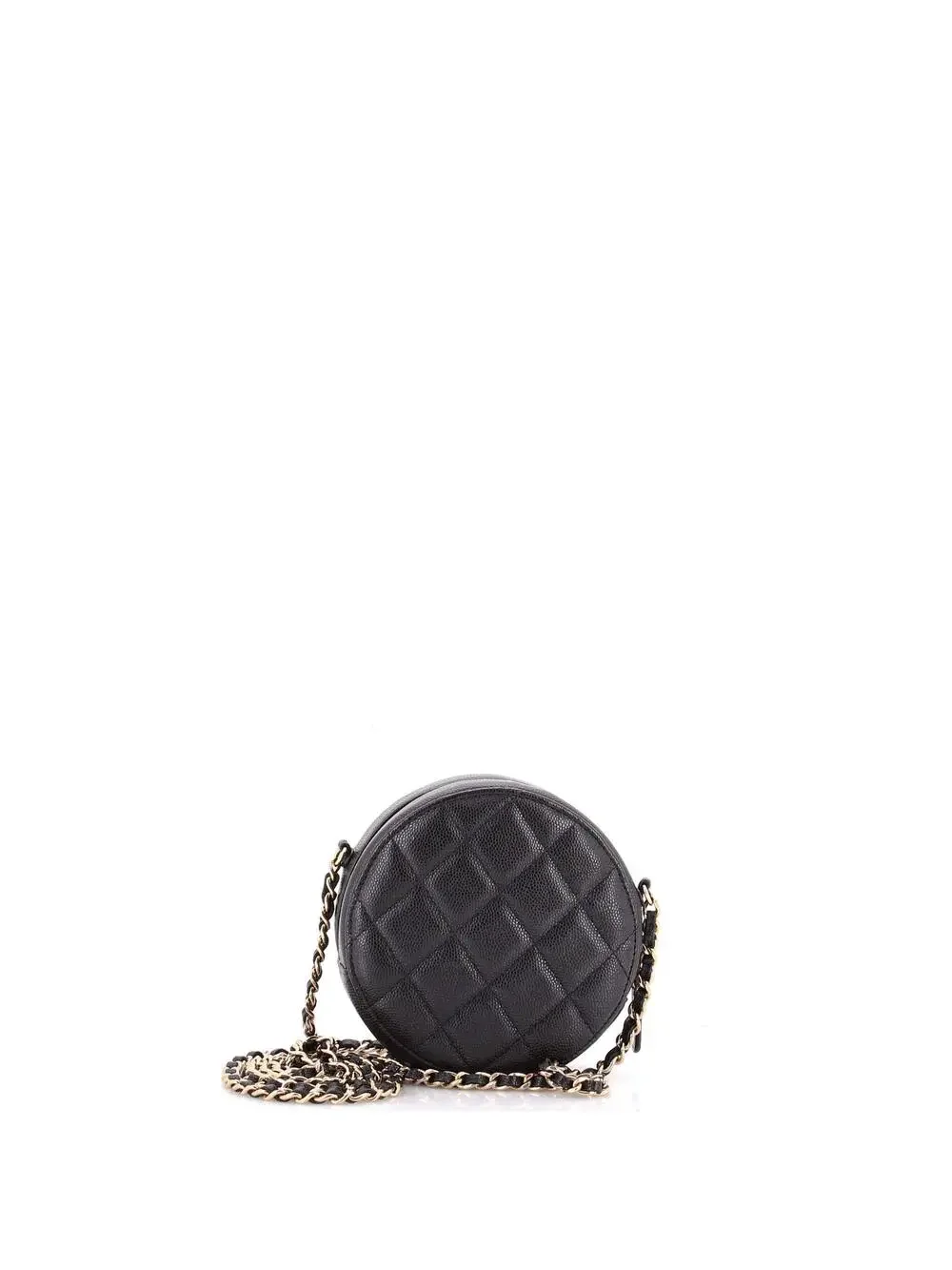 Chanel Round Clutch With Chain Quilted #248054C30B